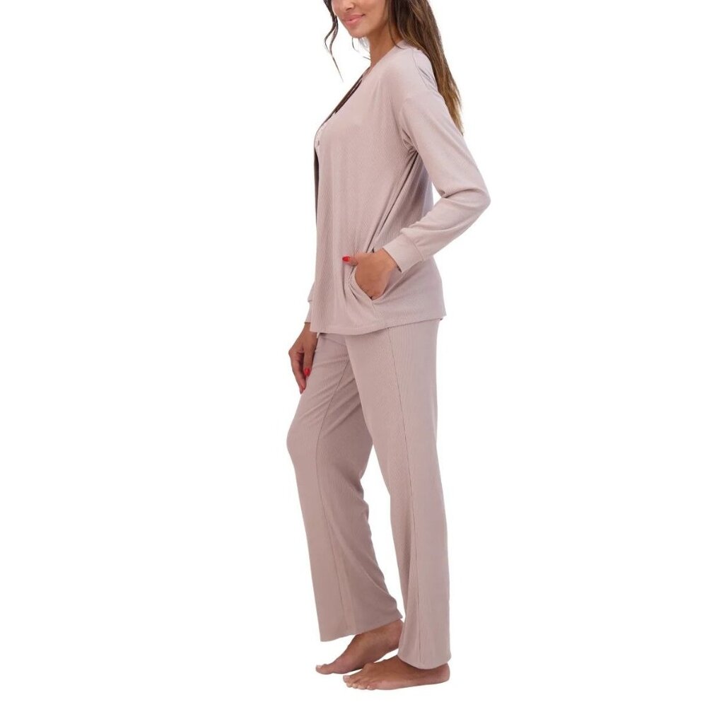 New Live2Lounge Sm 2-piece Loungewear Set Cardigan Long Sleeve Shirt Pants Cool